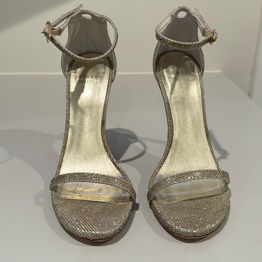 Stuart Weitzman Nudist Ankle Strap Heel